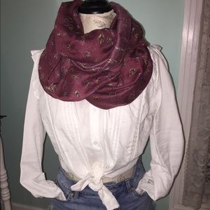 Maroon Infinity Scarf